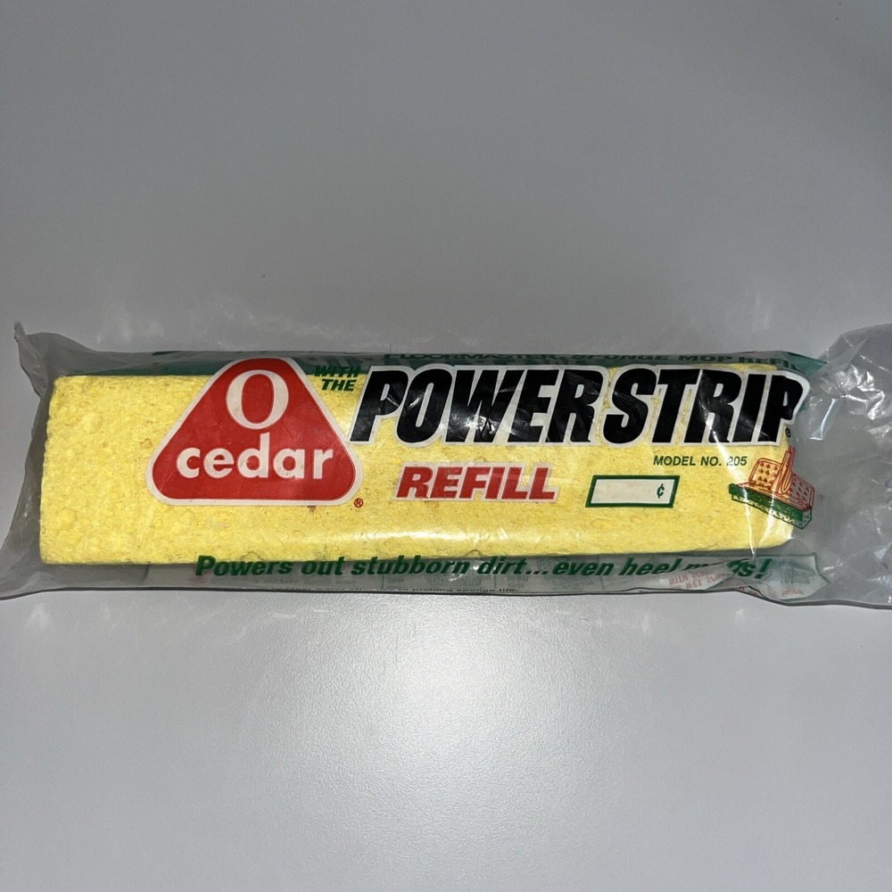 O Cedar Power Strip Sponge Mop Refill Cellulose Item #205 NOS 1971‎ Drackett